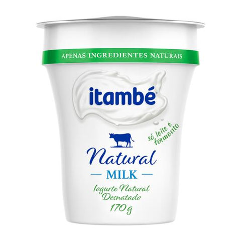 IOGURTE ITAMBE NATURAL MILK 170G DESNATADO