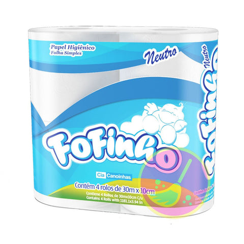 PAPEL HIGIENICO FOFINHO 30M C/4 NEUTRO