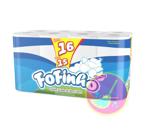 PAPEL HIG FOFINHO 30M C/16 NEUTRO LV16PG15