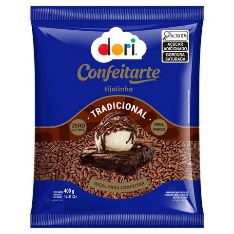 CHOCOLATE GRANULADO DORI 400G TIJOLINHO
