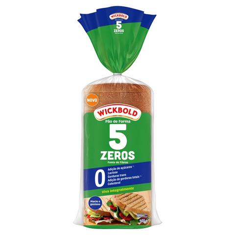 PAO WICKBOLD FORMA 5 ZEROS 400G FONTE DE FIBRAS