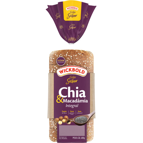 PAO WICKBOLD GRAO SABOR INT 350G CHIA MACADAMIA