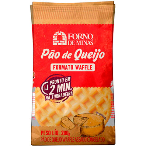 PAO DE QUEIJO FORNO DE MINAS WAFFLE ASSADO 200g