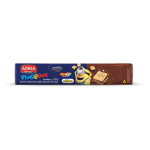 BISCOITO ADRIA PLUG MINIONS RECH 130G CHOCOLATE