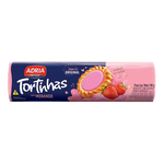 BISCOITO ADRIA TORTINHAS 140G MORANGO