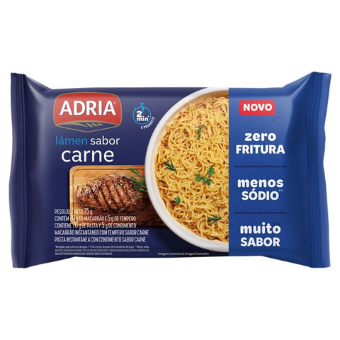 MACARRAO INST ADRIA 75G CARNE