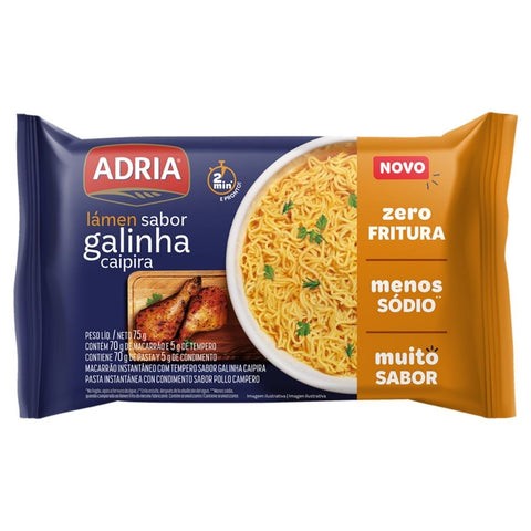 MACARRAO INST ADRIA 75G GALINHA CAIPIRA