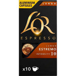 CAPSULA LOR ESPRESSO C/10 52g LUNGO ESTREMO N 10