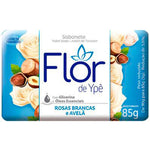 SABONETE FLOR DE YPE SUAVE ROSAS BRANCAS AVELA 85g