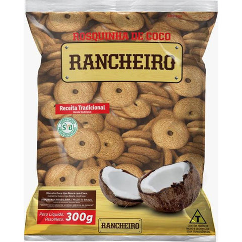 BISCOITO RANCHEIRO ROSQUINHA 300g COCO