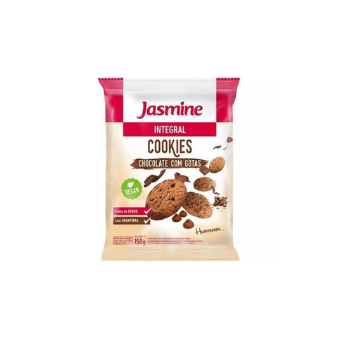 BISCOITO JASMINE INTEGRAL COOKIES CHOCOLATE GOTAS 150g