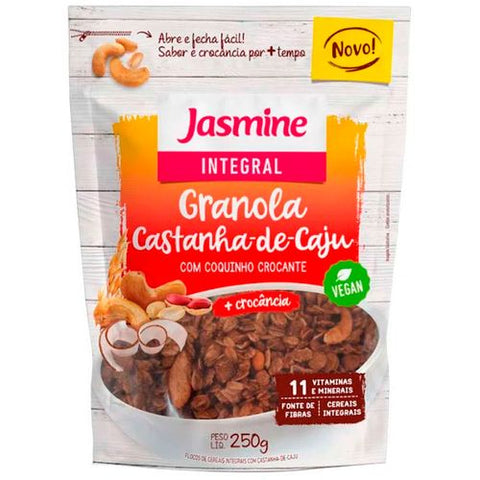 GRANOLA JASMINE INTEGRAL 250G CASTANHA CAJU