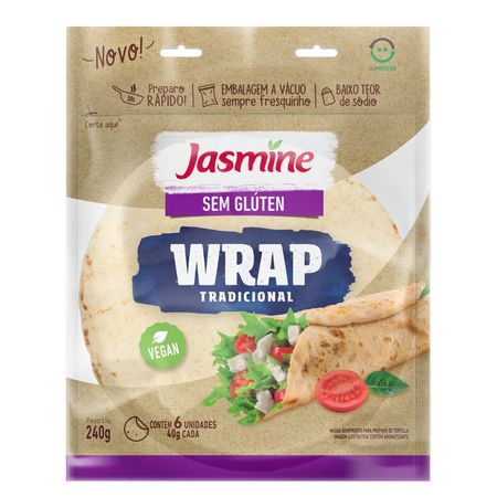 WRAP JASMINE S/ GLUTEN TRAD VEGAN 240g