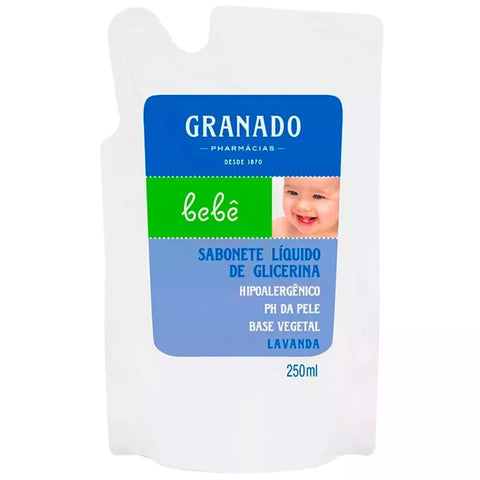 SABONETE LIQ GRANADO BEBE LAVANDA RF 250ML