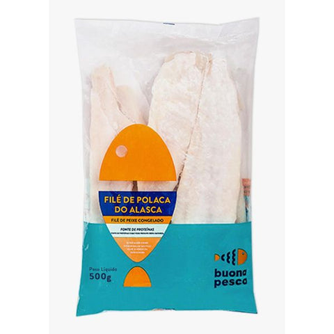 FILE PEIXE POLACA BUONA PESCA 500G DO ALASCA