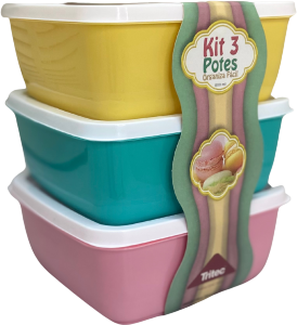 CONJ POTE PLAST TRITEC ORGANIZA FACIL C/3 1,7L