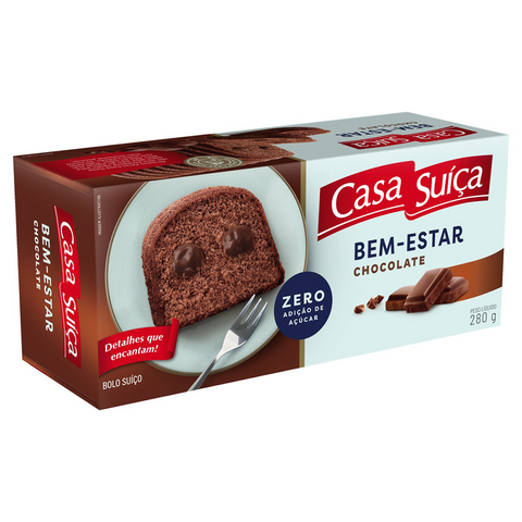 BOLO CASA SUICA ZERO CHOCOLATE 280g