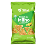 BISCOITO SNACK FHOM MILHO 55G LEMON PEPPER