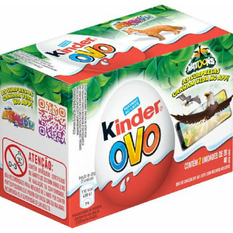 CHOCOLATE KINDER C/2 40g OVO MACHA E O URSO/ NATOONS