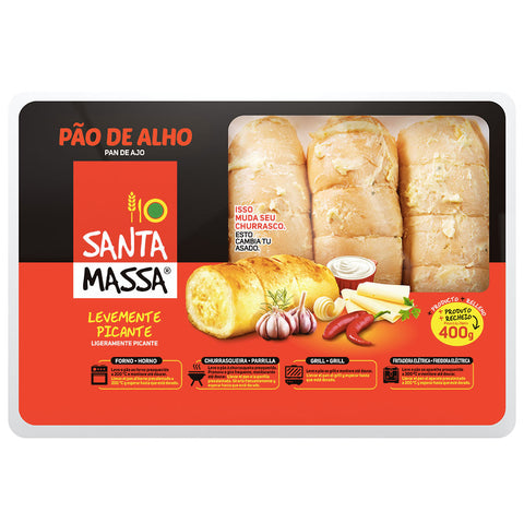 PAO DE ALHO STA MASSA PICANTE 400g