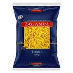 MACARRAO PAGANINI SEMOLA 500G FUSILLI