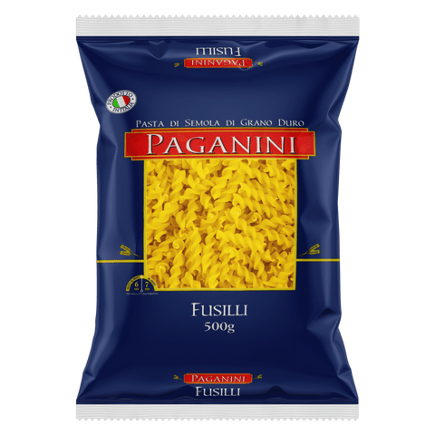 MACARRAO PAGANINI SEMOLA 500G FUSILLI