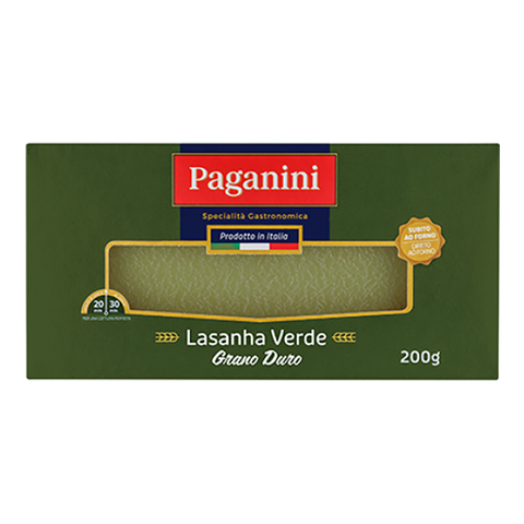 LASANHA PAGANINI VERDE 200G GRANO DURO
