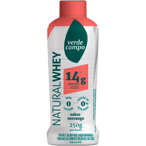 IOGURTE VERDE CAMPO NAT WHEY 14 250g MORANGO