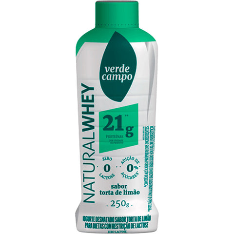 IOGURTE VERDE CAMPO NAT WHEY 21 250g TORTA DE LIMAO