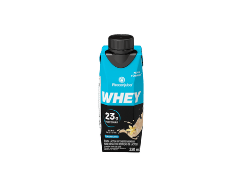 BEBIDA LACTEA PIRACANJUBA WHEY ZERO LACTOSE BAUNILHA 250ml