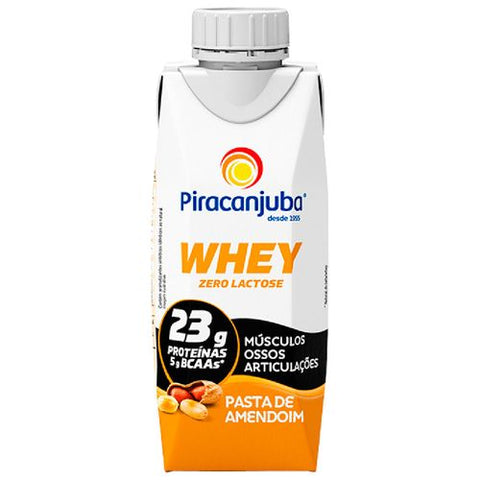 BEBIDA LACTEA PIRACANJUBA WHEY ZERO LACTOSE AMENDOIM 250
