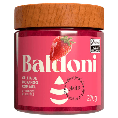 GELEIA BALDONI C/MEL 270G MORANGO