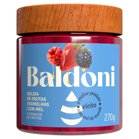 GELEIA BALDONI C/MEL 270G FRUTAS VERMELHA