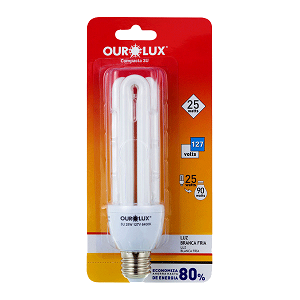 LAMPADA OUROLUX 3U 25W 127V