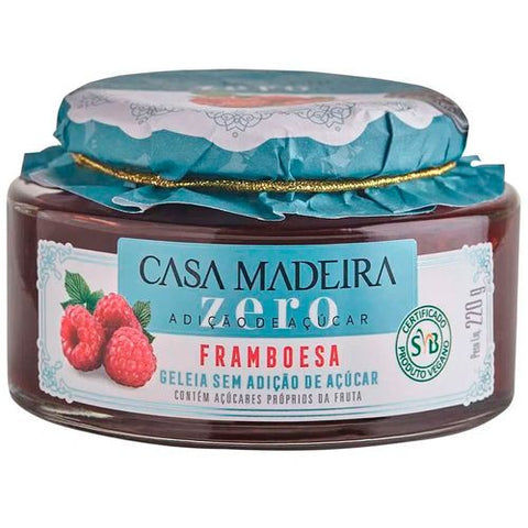 GELEIA CASA MADEIRA ZERO FRAMBOESA 220g