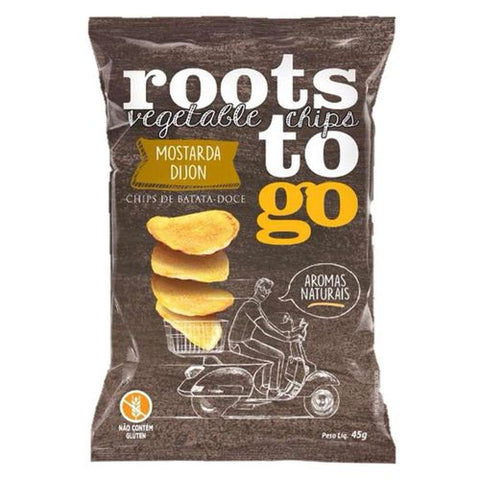 BISCOITO ROOTS CHIPS BATATA DOCE MOSTARDA DIJON 45g