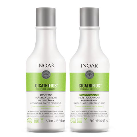 KIT SHAMPOO E CONDICIONADOR INOAR CICATRIFIOS 1L