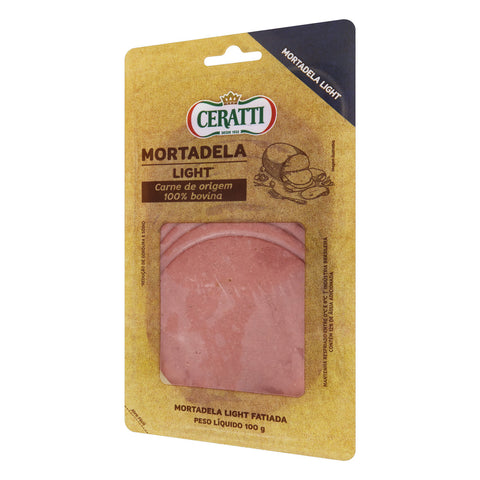MORTADELA CERATTI FATIADA LIGHT 100g