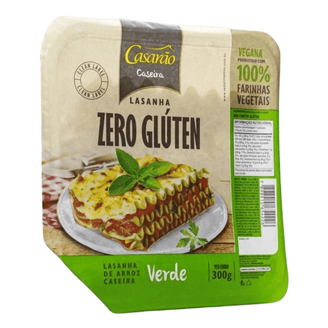 MASSA LASANHA CASARAO S/GLUTEN 300G VERDE