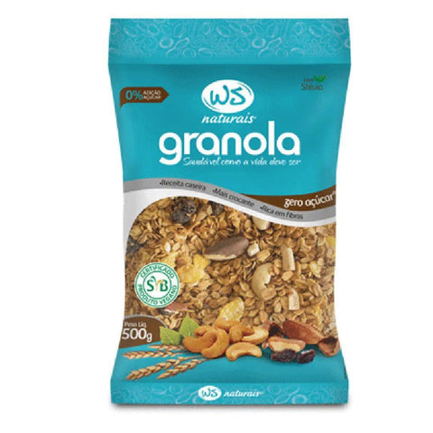 GRANOLA WS NATURAIS 500G ZERO ACUCAR