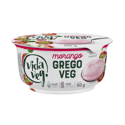 IOGURTE VIDA VEG GREGO COCO MORANGO 150g