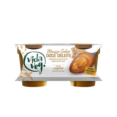 MOUSSE VIDA VEG DOCE DE LEITE 200G