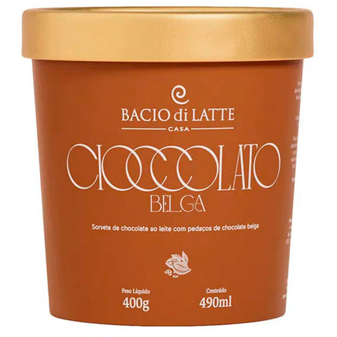 SORVETE BACIO DI LATTE POTE 490ML CIOCCOLATO BELG