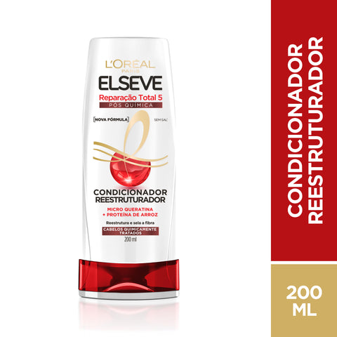 CONDICIONADOR ELSEVE REPARACAO TOTAL 5 ESPECIAL QUIMICA 200ML