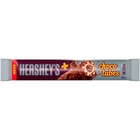 CHOCOLATE HERSHEYS CHOCOTUBES WAFER AO LEITE 25g