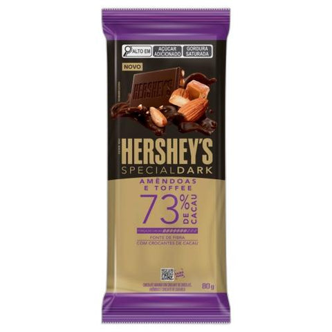 CHOCOLATE HERSHEYS SPECIAL DARK 73% 80G AMENDOAS TOFFE