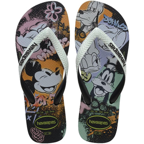 HAVAIANAS DISNEY STYLISH PRETO BRANCO PRE 37/38