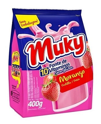 PO PREPARO BEBIDA MUKY MORANGO 400G