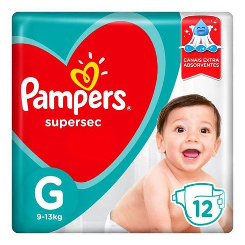 FRALDA PAMPERS SUPERSEC g C/12