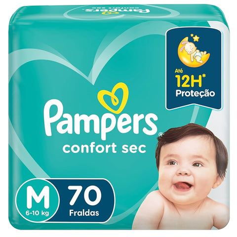 FRALDA PAMPERS CONFORT SEC XG C/18